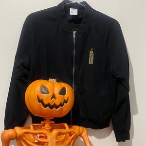 Disney | Disney Store/Parks Hocus Pocus Black Flame Candle Bomber Jacket